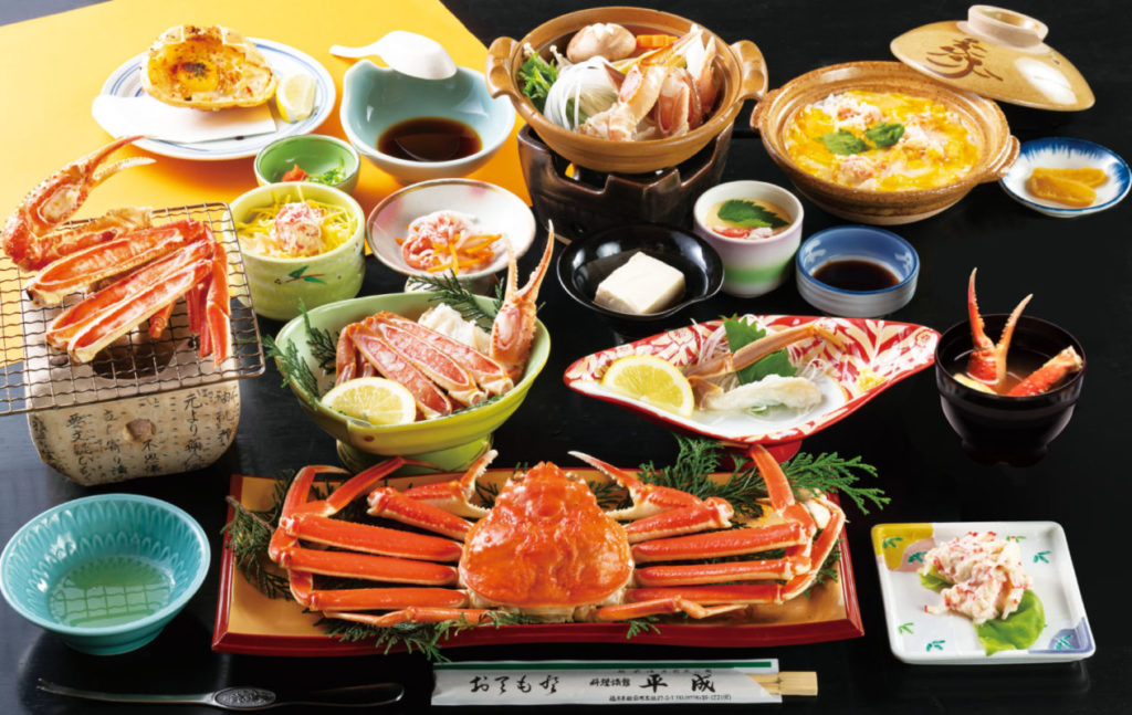 日帰り/越前海岸で食す　活カニ約3杯使用！活かに会席
