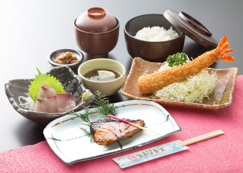 日帰り/知多半島　まるは食堂名物 ジャンボエビフライ🎀２㌽