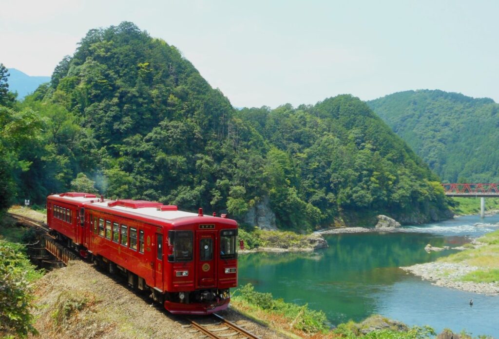 日帰り/郡上 天然鮎のイタリアンフルコースランチと観光列車ながら