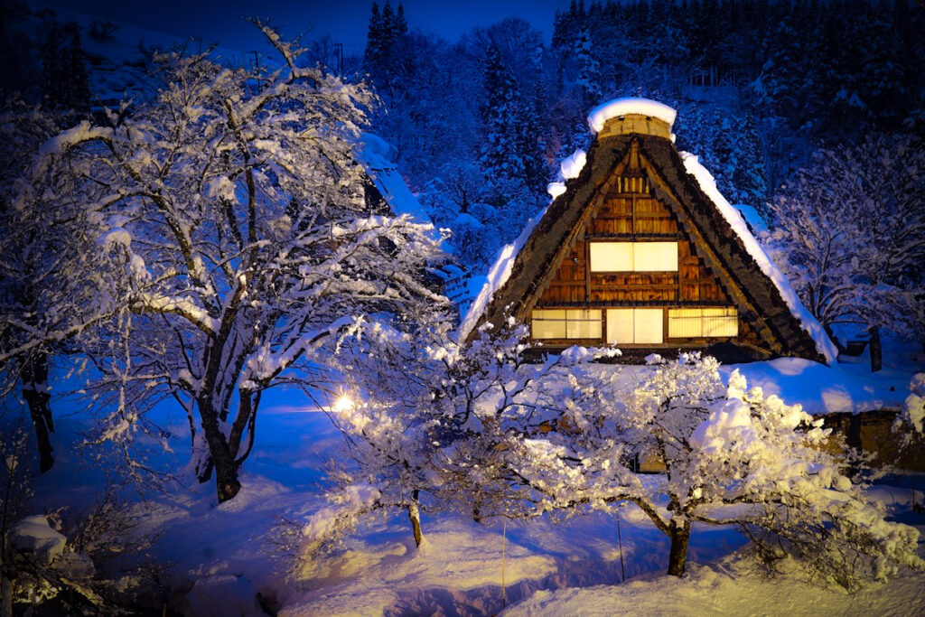 日帰り/白川郷民家園ライトアップ　２０２６（飛騨牛プラン）