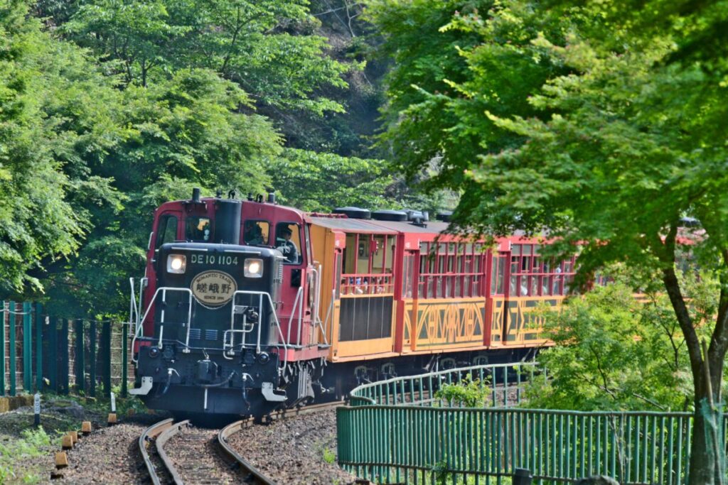 日帰り/京都　新緑の嵯峨野トロッコ列車と嵐山ごちぞうビュッフェ🎀２㌽