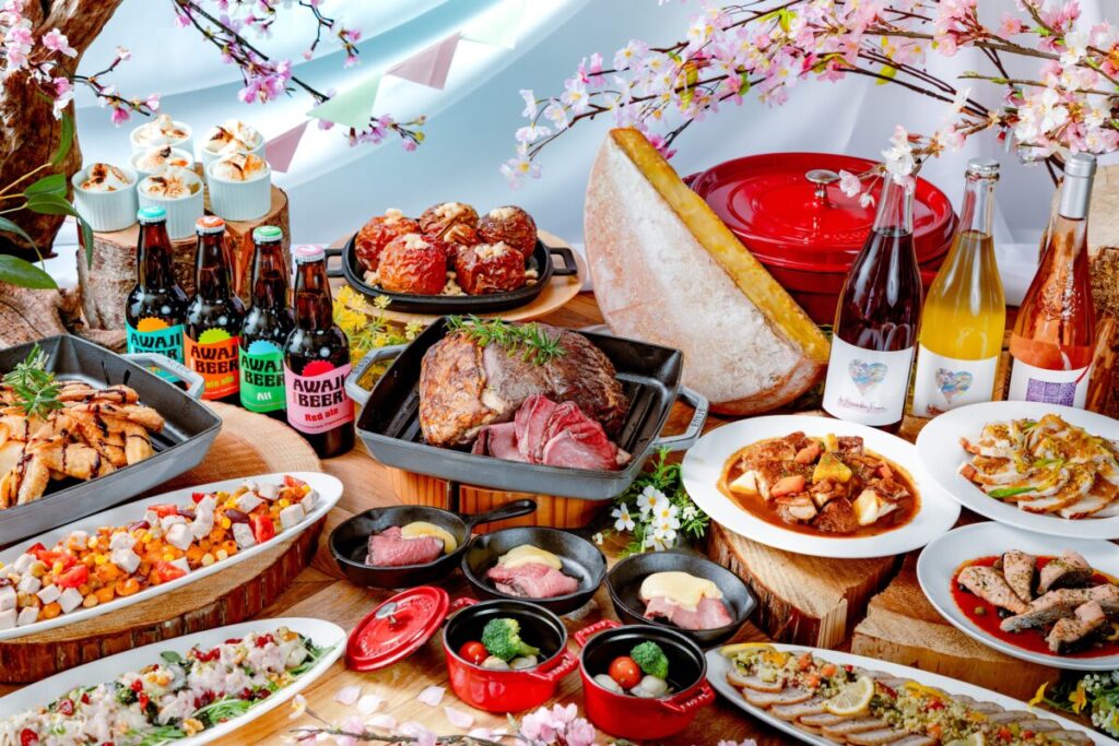 WEB予約3ポイント！日帰り/グランドプリンスホテル大阪ベイde春限定の贅沢ブッフェとネモフィラ祭り