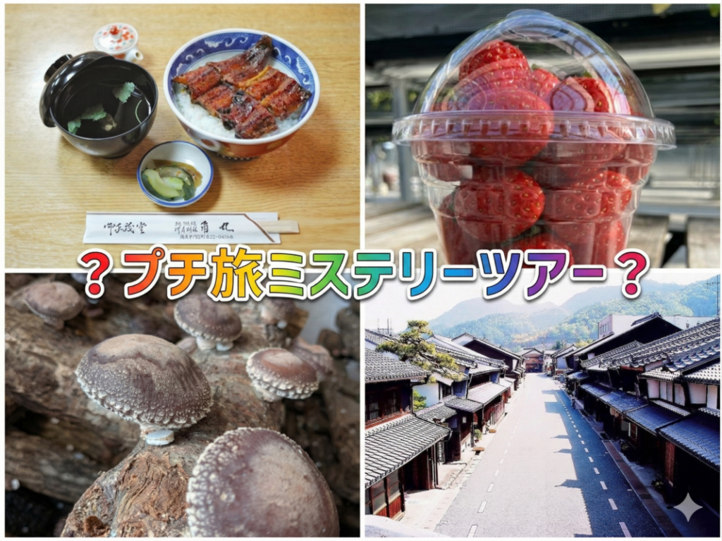 WEB予約3ポイント！日帰り/ゴールデンウィークプチ旅 ミステリーツアー