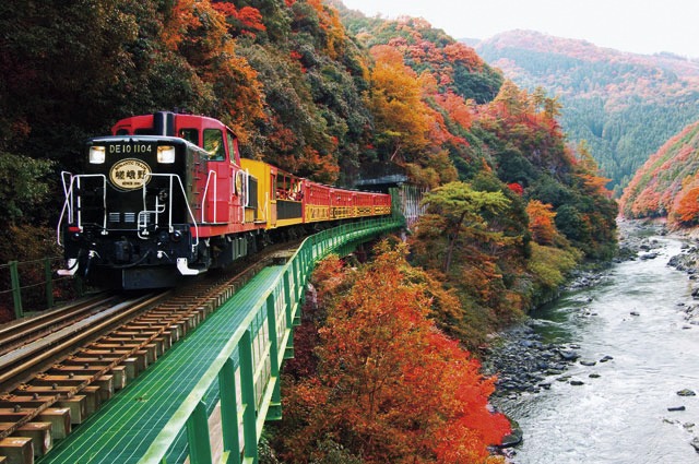 【日帰り】嵯峨野トロッコ列車と嵐山